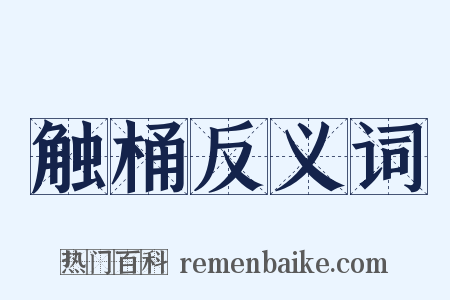 触桶反义词是什么意思的图片